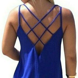 Sexy Hollowed out Spaghetti Strap Camisole Tank